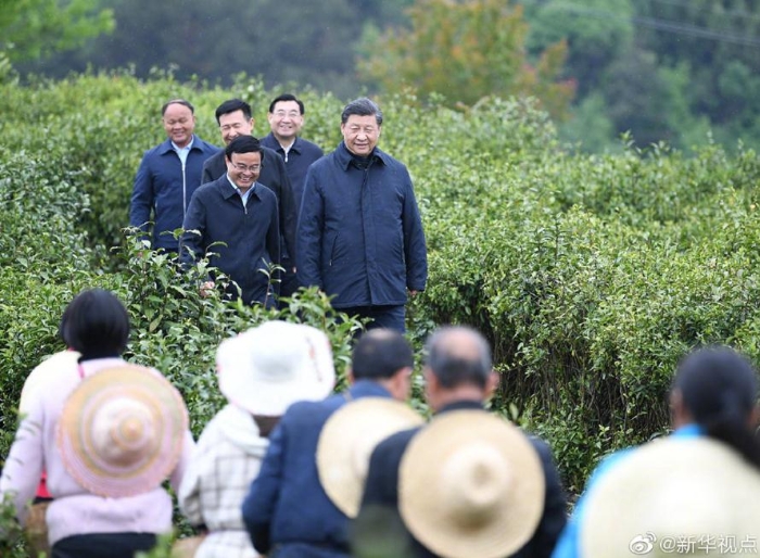 习近平在陕西省平利县考察脱贫攻坚情况